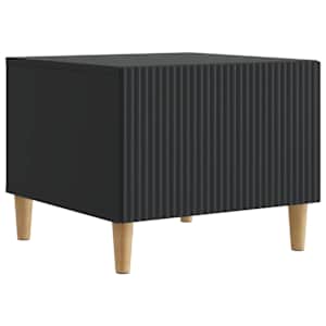 Klubska miza s predalom Črna 49 x 50 x 40 cm Inženirski les