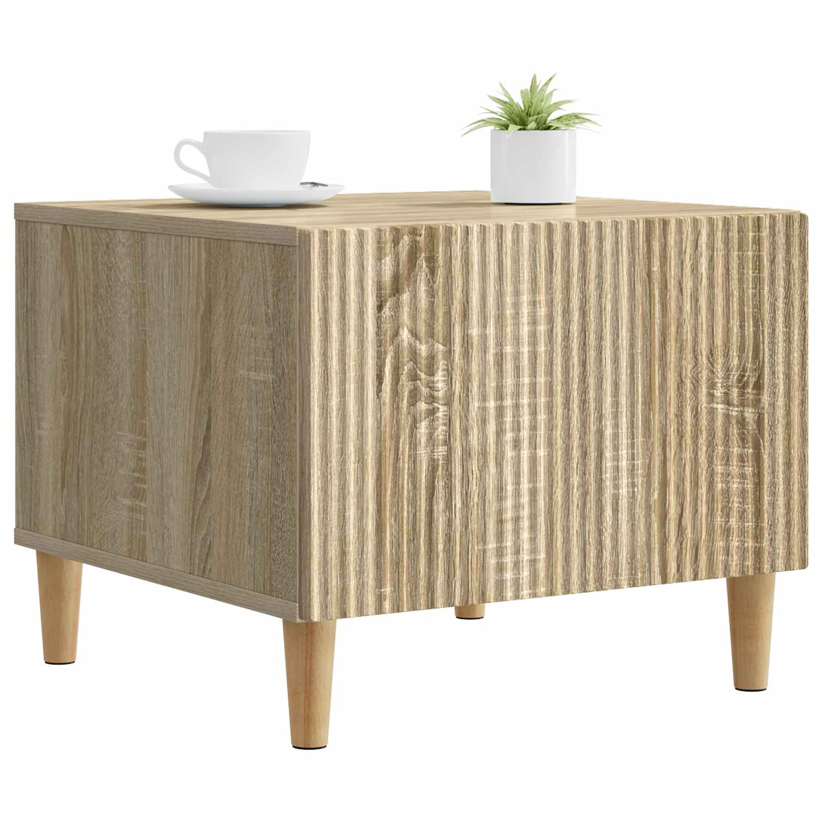 VidaXL Salontafel Met Lade Sonoma Eiken 49 X 50 X 40 Cm Bewerkt Hout