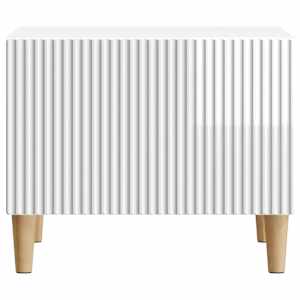 Konferenční stolek Bílá s vysokým leskem 49 x 50 x 40 cm - obrázek 5