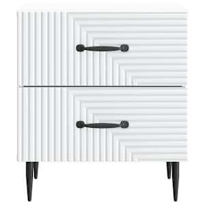 Noční skříňka 2 pcs Bílá 43 x 34,5 x 47,5 cm Kompozitní dřevo - obrázek 7