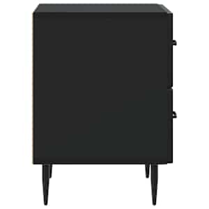 Noční skříňka 2 pcs Černá 43 x 34,5 x 47,5 cm Kompozitní dřevo - obrázek 8