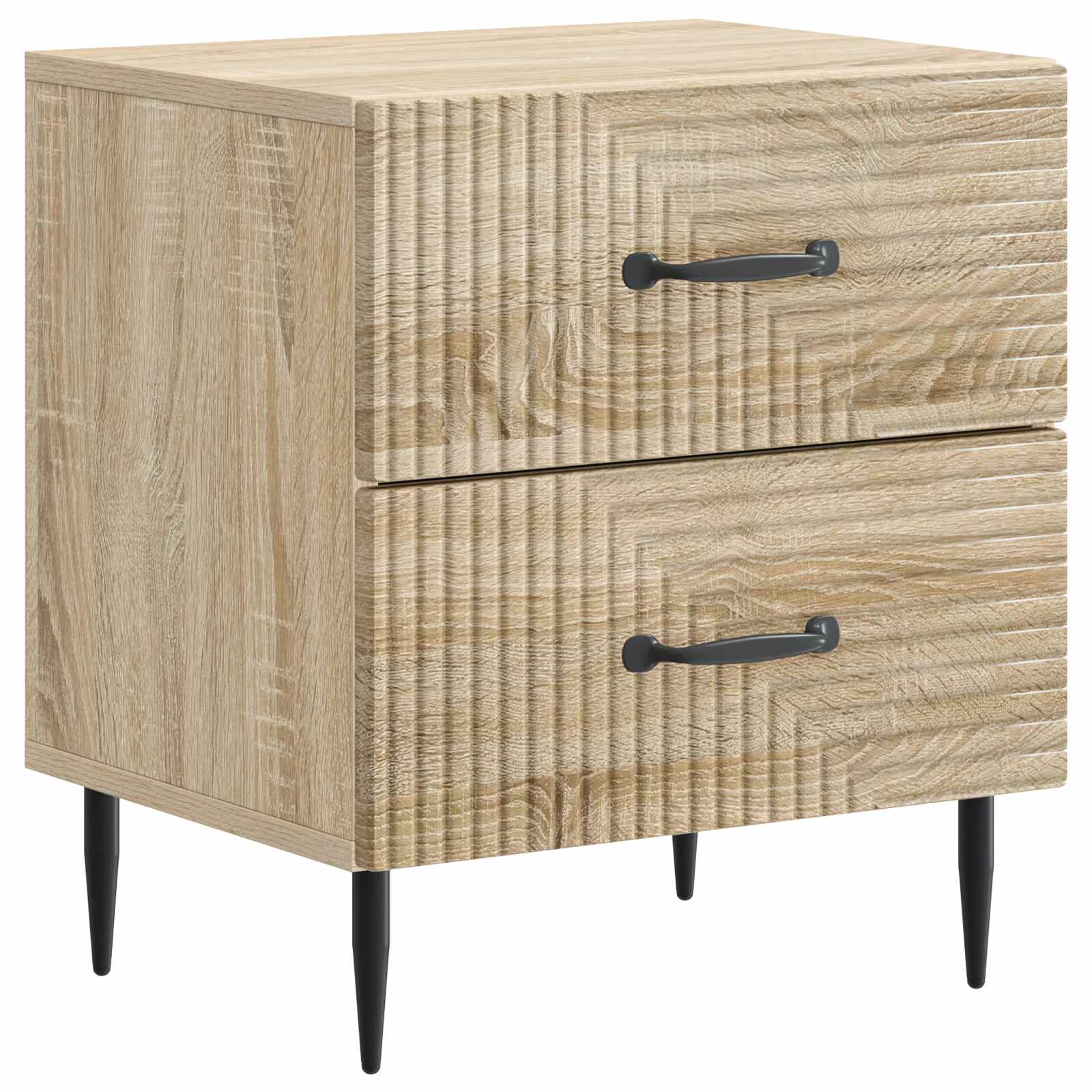 vidaXL Dulap de noapte cu sertar Stejar Sonoma 43 x 34,5 x 47,5 cm