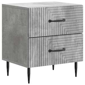 Nočna omarica Betonsko siva 43 x 34,5 x 47,5 cm Inženirski les