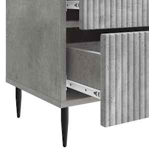 Noční skříňka 2 pcs Betonově šedá 43 x 34,5 x 47,5 cm - obrázek 11