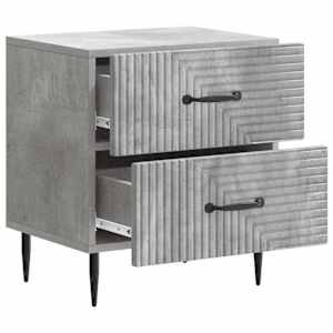 Noční skříňka 2 pcs Betonově šedá 43 x 34,5 x 47,5 cm - obrázek 6