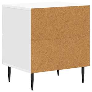 Noční skříňka 2 pcs Bílá s vysokým leskem 43 x 34,5 x 47,5 cm - obrázek 9