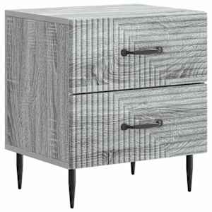 Nočna omarica Siva Sonoma 43 x 34,5 x 47,5 cm Inženirski les