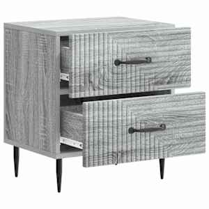 Noční skříňka se zásuvkou 2 pcs Šedá sonoma 43 x 34,5 x 47,5 cm - obrázek 6
