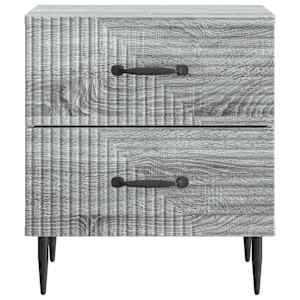 Noční skříňka se zásuvkou 2 pcs Šedá sonoma 43 x 34,5 x 47,5 cm - obrázek 7