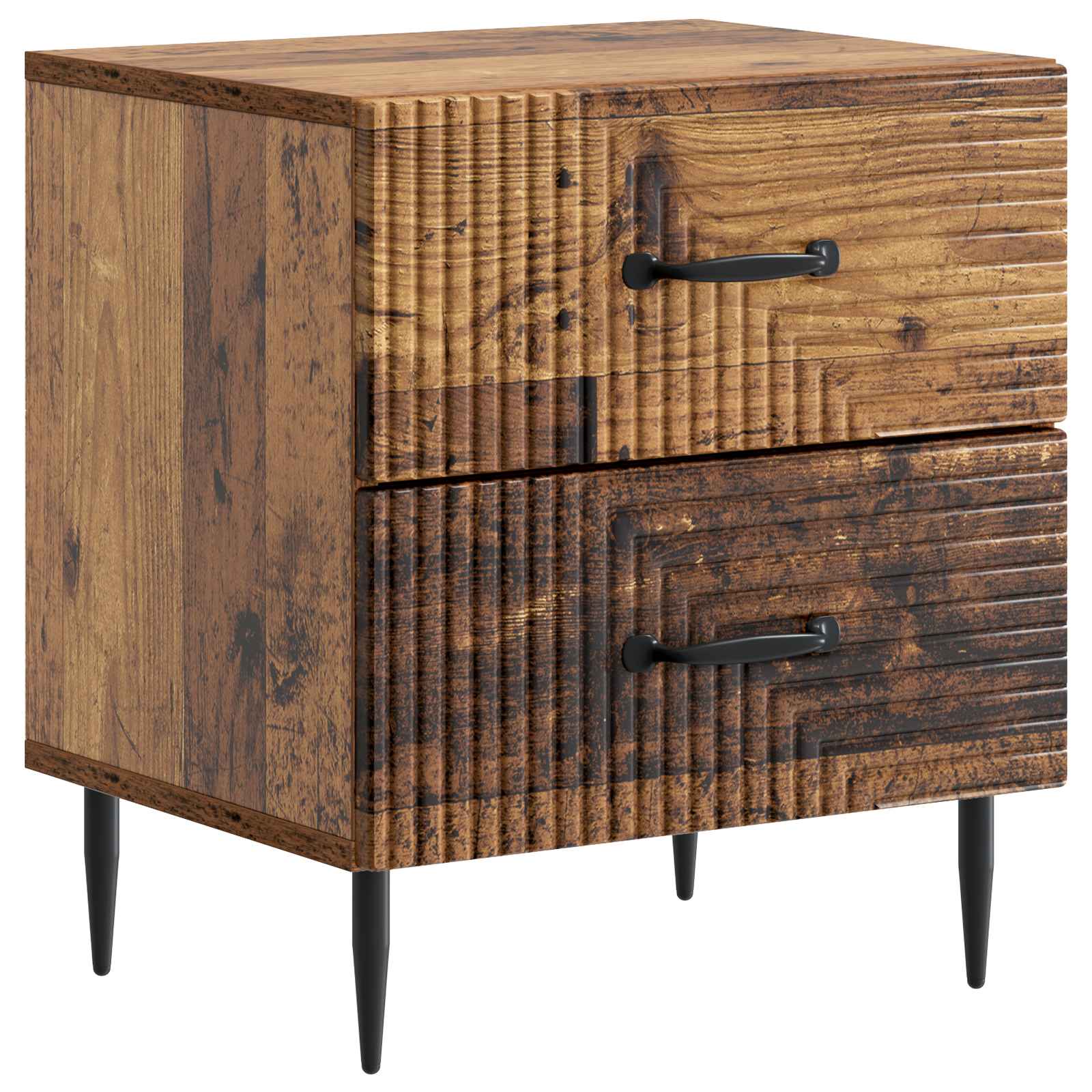 vidaXL Dulap de noapte Lemn vechi 43 x 34,5 x 47,5 cm Lemn prelucrat