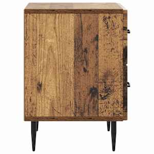 Noční skříňka se zásuvkou 2 pcs Staré dřevo 43 x 34,5 x 47,5 cm - obrázek 8