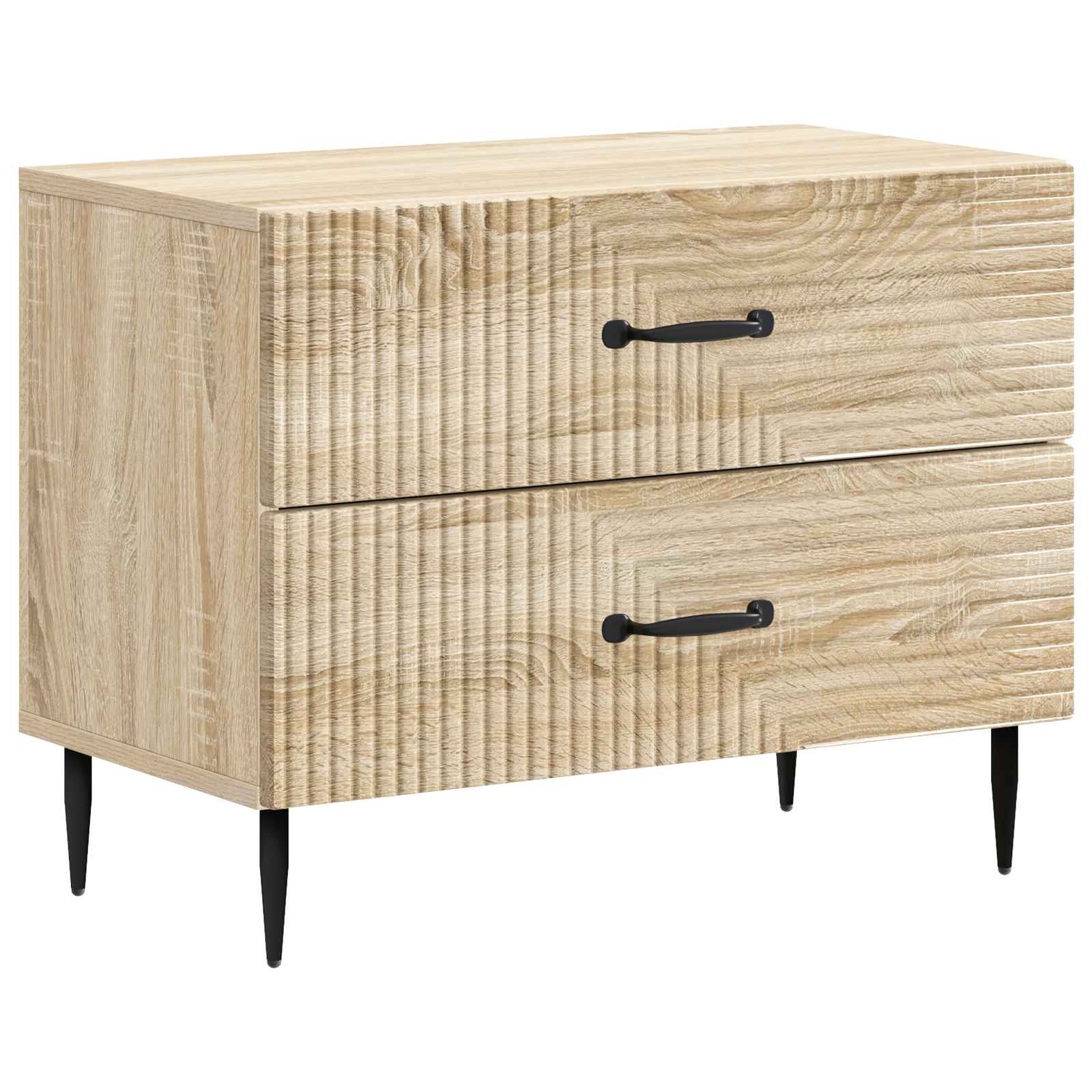 vidaXL Dulap de noapte cu sertar Stejar Sonoma 62 x 34,5 x 47,5 cm