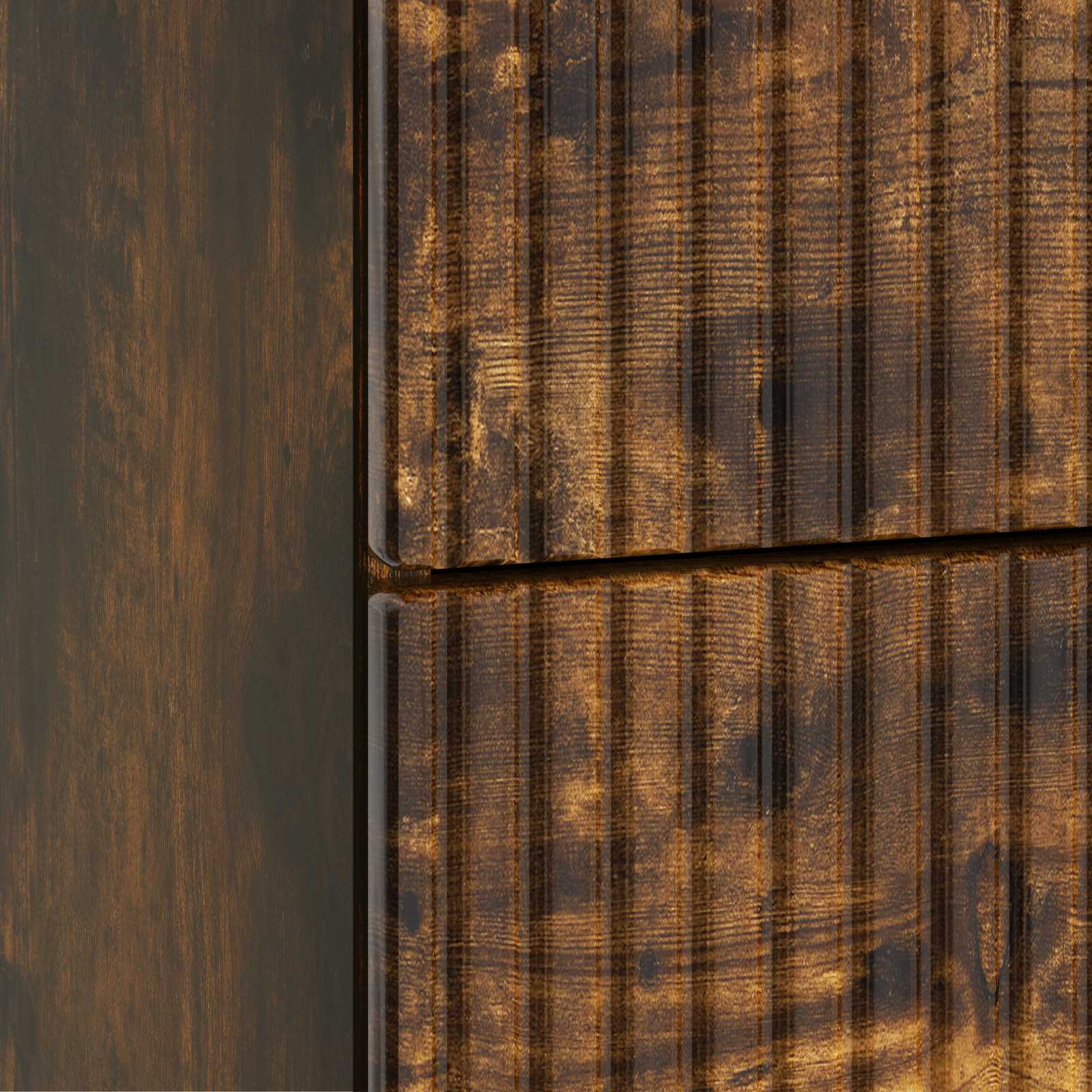 Nočna omarica Dimljen hrast 62 x 34,5 x 47,5 cm Inženirski les - slika 7