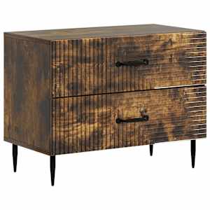 Noční skříňka Kouřový dub 62 x 34,5 x 47,5 cm Kompozitní dřevo - obrázek 2