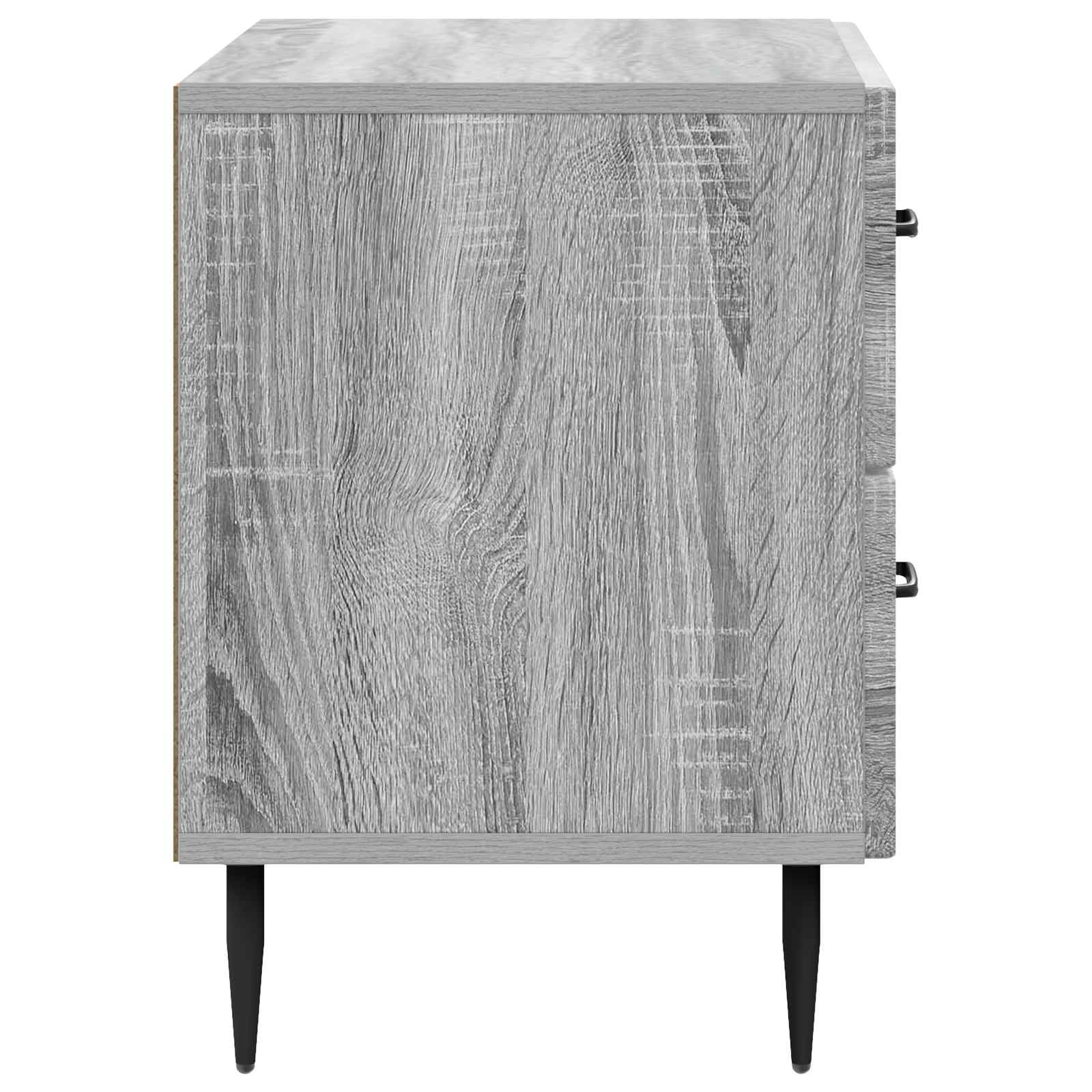 Nočna omarica Siva Sonoma 62 x 34,5 x 47,5 cm Inženirski les - slika 5