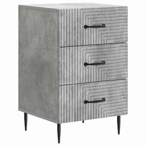 Nočna omarica Betonsko siva 43 x 41 x 66,5 cm Inženirski les