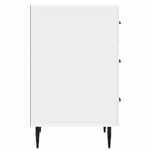 Noční skříňka Bílá s vysokým leskem 43 x 41 x 66,5 cm - obrázek 5