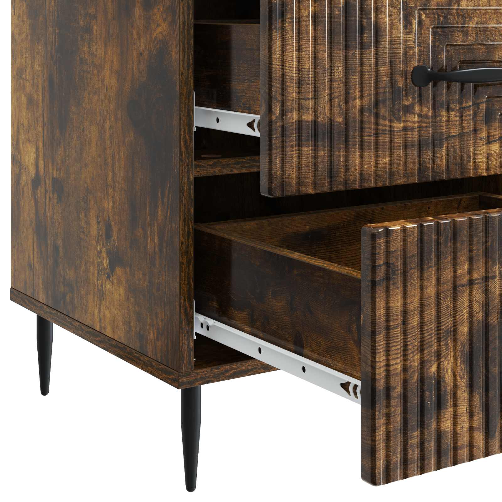 Nočna omarica Dimljen hrast 43 x 41 x 66,5 cm Inženirski les - slika 8