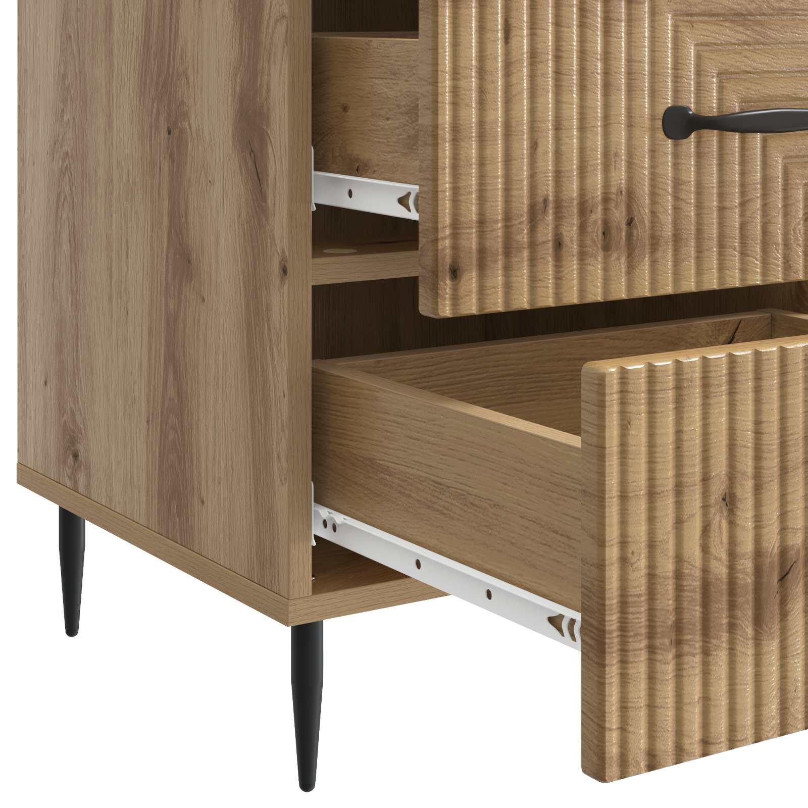 Nočna omarica Artisan hrast 43 x 41 x 66,5 cm Inženirski les - slika 8