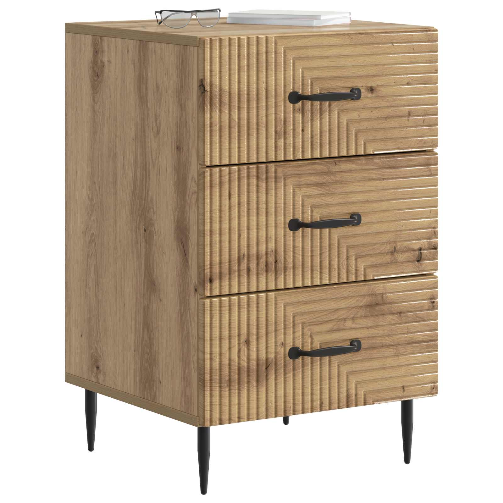 Nočna omarica Artisan hrast 43 x 41 x 66,5 cm Inženirski les - slika 2