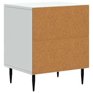 Noční skříňka 2 pcs Bílá 43 x 34,5 x 50 cm Kompozitní dřevo - obrázek 9