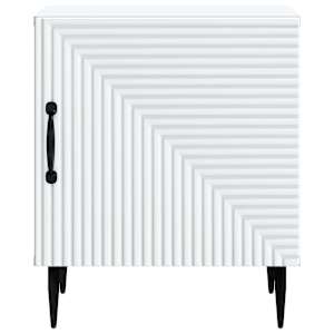 Noční skříňka 2 pcs Bílá 43 x 34,5 x 50 cm Kompozitní dřevo - obrázek 7