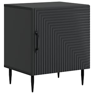 Noční skříňka 2 pcs Černá 43 x 34,5 x 50 cm Kompozitní dřevo - obrázek 5
