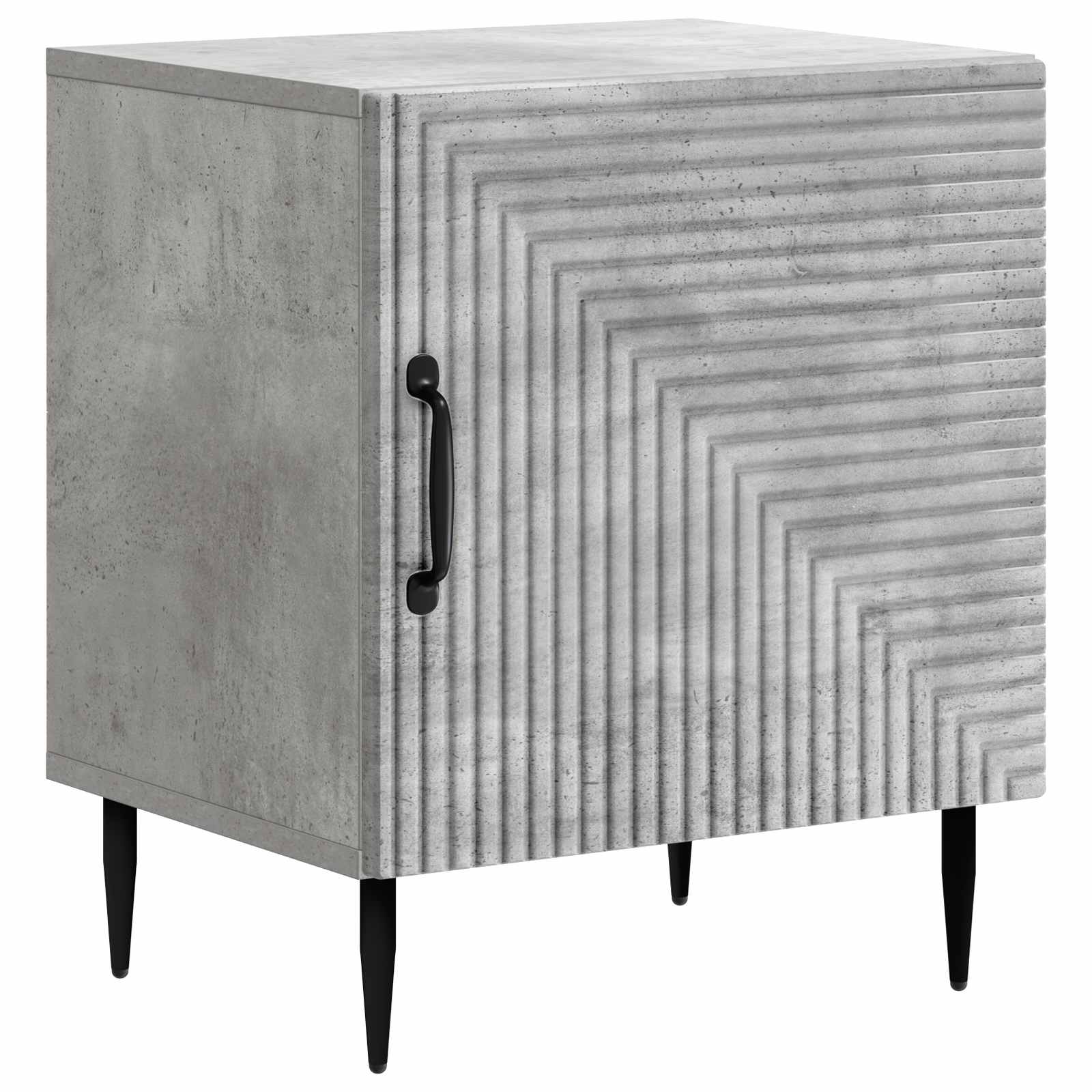 vidaXL Dulap de noapte Gri Beton 43 x 34,5 x 50 cm Lemn prelucrat