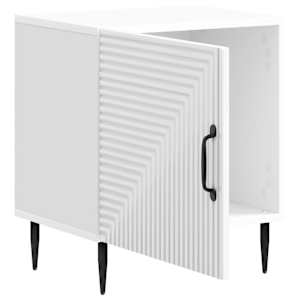 Noční skříňka 2 pcs Bílá s vysokým leskem 43 x 34,5 x 50 cm - obrázek 6