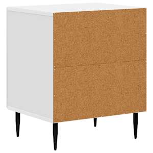 Noční skříňka 2 pcs Bílá s vysokým leskem 43 x 34,5 x 50 cm - obrázek 9