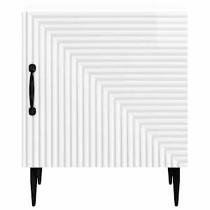 Noční skříňka 2 pcs Bílá s vysokým leskem 43 x 34,5 x 50 cm - obrázek 7