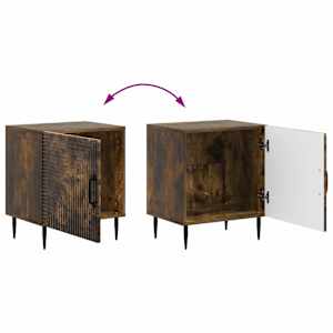 Noční skříňka 2 pcs Kouřový dub 43 x 34,5 x 50 cm - obrázek 12