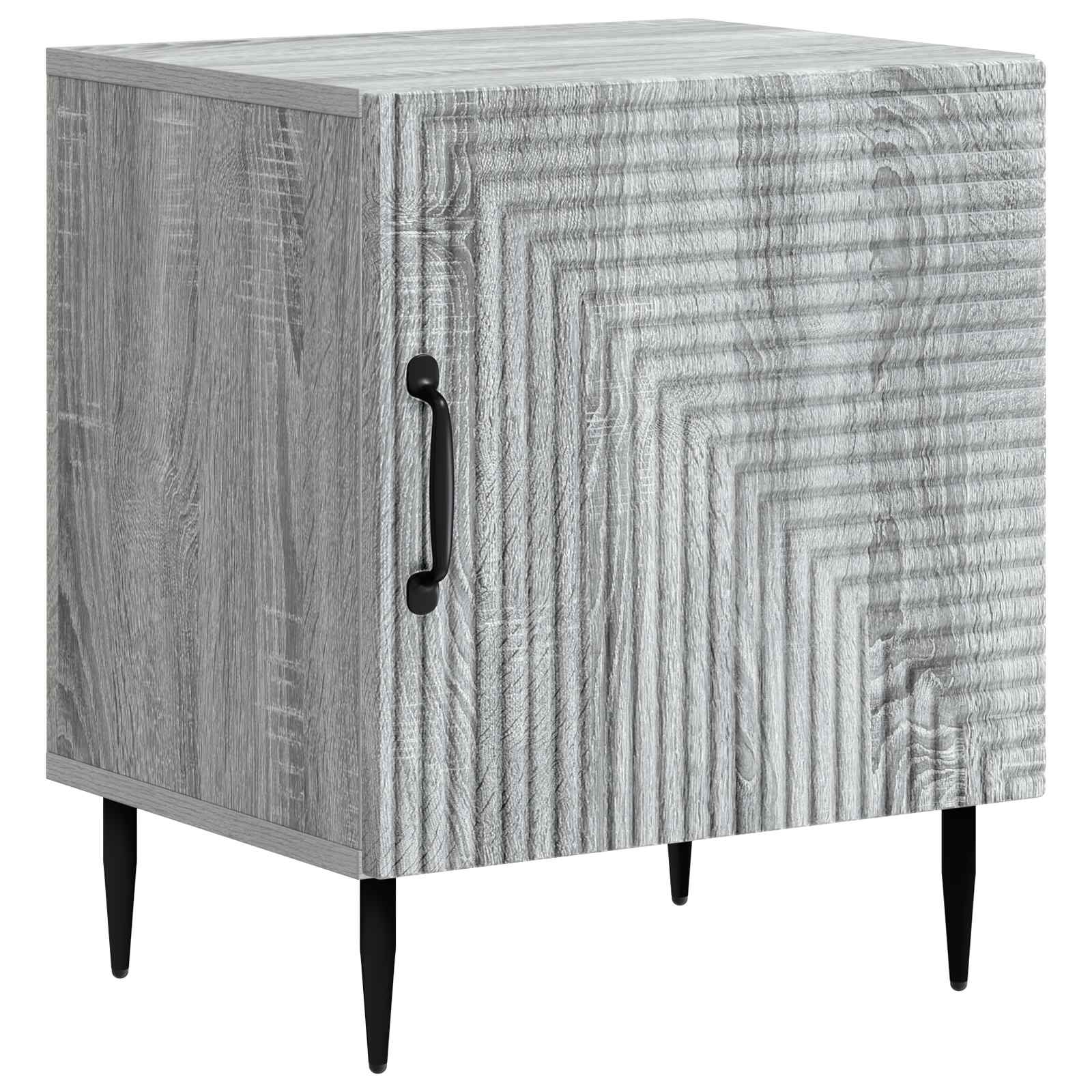 vidaXL Dulap de noapte Sonoma gri 43 x 34,5 x 50 cm Lemn prelucrat