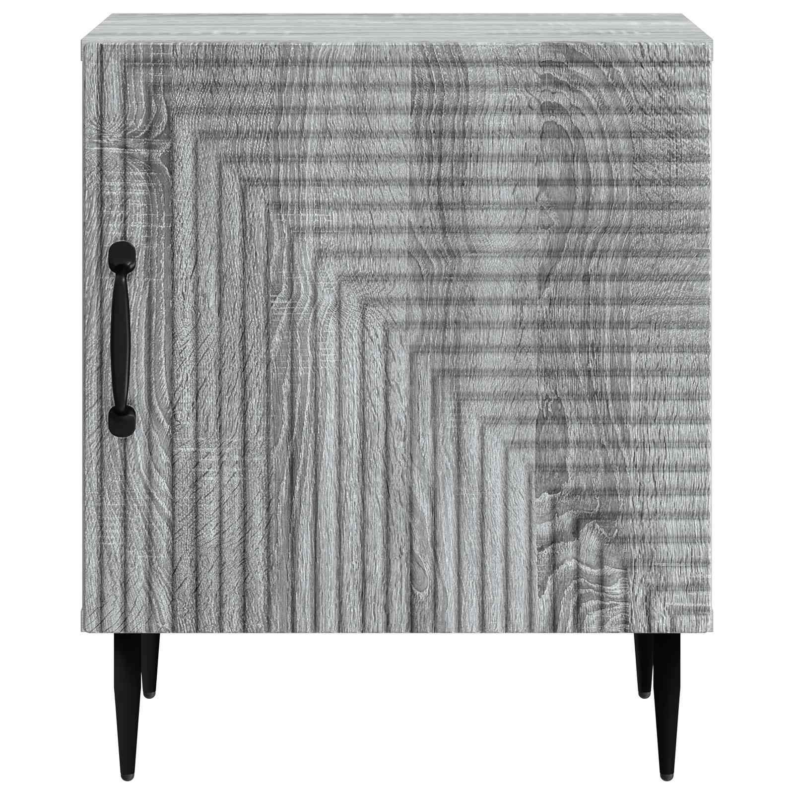 Nočna omarica Siva Sonoma 43 x 34,5 x 50 cm Inženirski les - slika 4