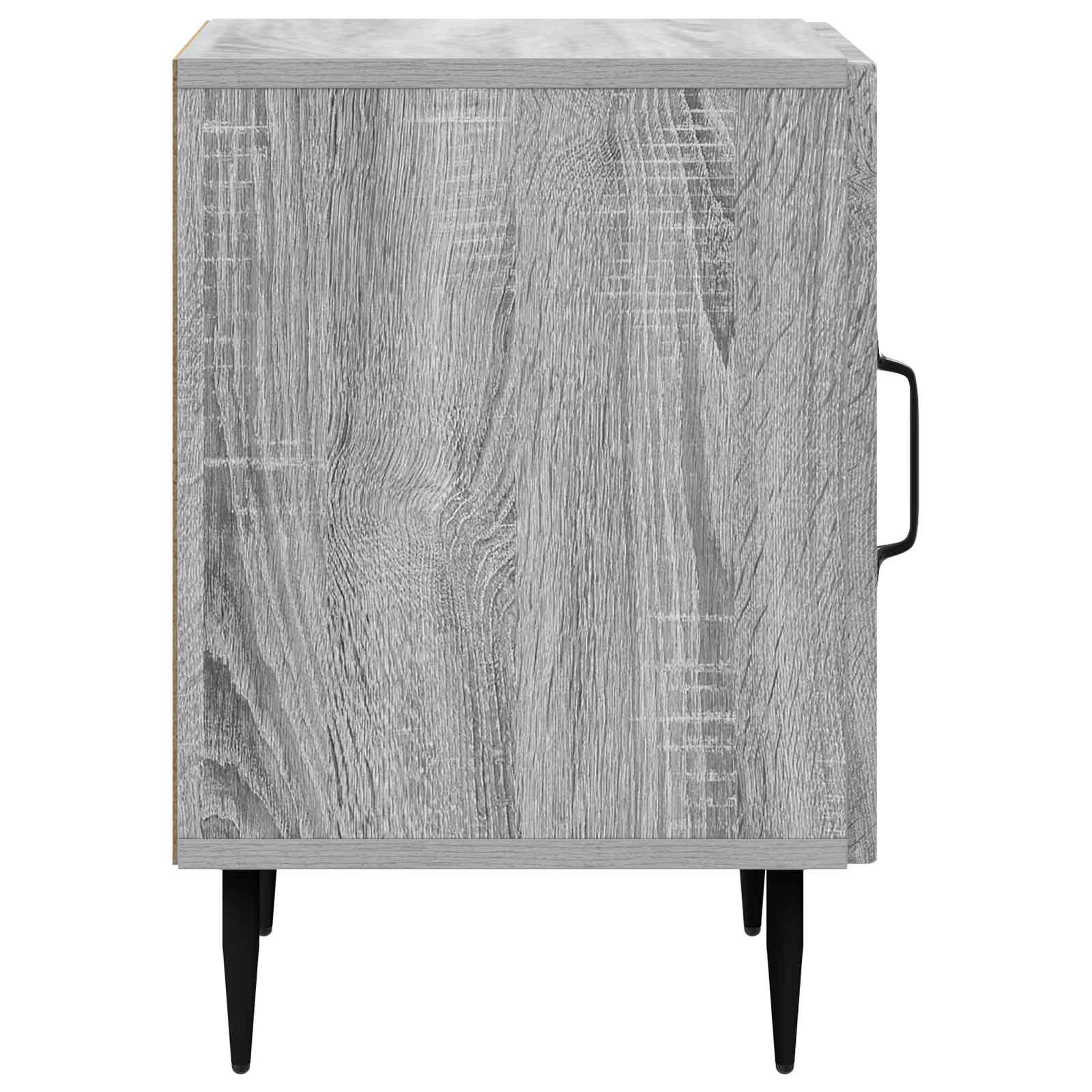 Nočna omarica Siva Sonoma 43 x 34,5 x 50 cm Inženirski les - slika 5