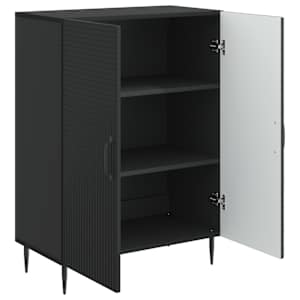 Servírovací skříň Černá 66 x 34,5 x 89,5 cm Kompozitní dřevo - obrázek 5