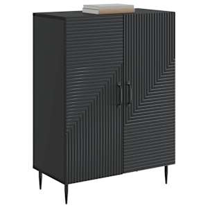 Servírovací skříň Černá 66 x 34,5 x 89,5 cm Kompozitní dřevo - obrázek 3