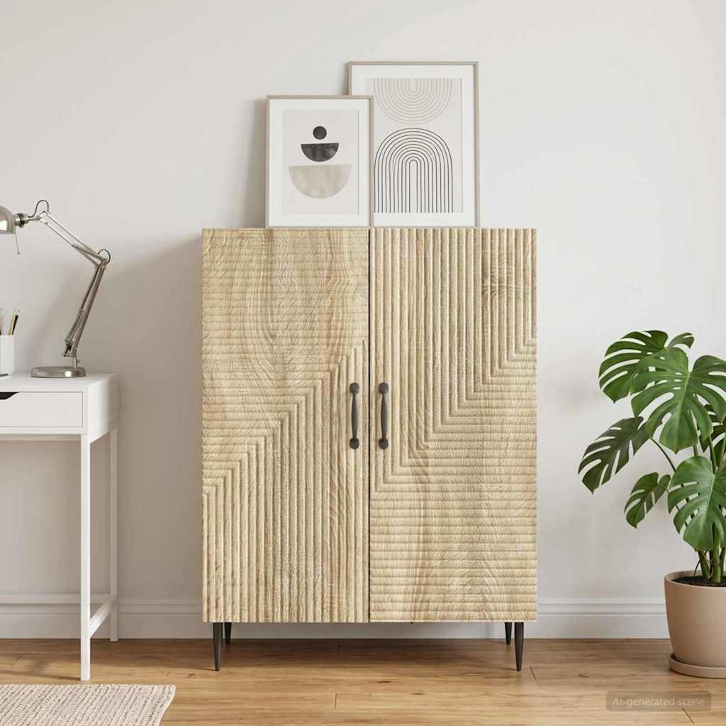 vidaXL Bufet Stejar Sonoma 66 x 34,5 x 89,5 cm Lemn prelucrat