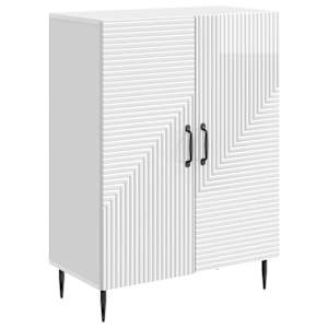 Servírovací skříň Bílá s vysokým leskem 66 x 34,5 x 89,5 cm - obrázek 2