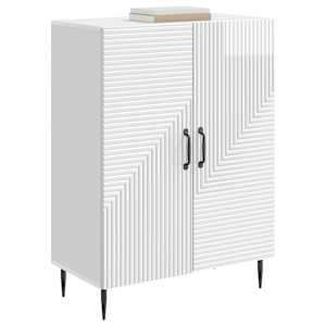 Servírovací skříň Bílá s vysokým leskem 66 x 34,5 x 89,5 cm - obrázek 3