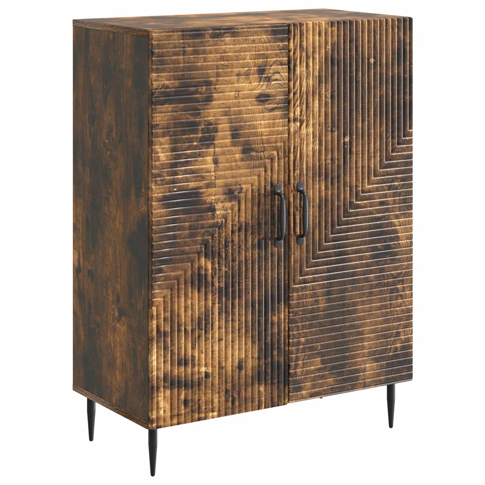Dressoir Gerookt eiken 66 x 34,5 x 89,5 cm Bewerkt hout