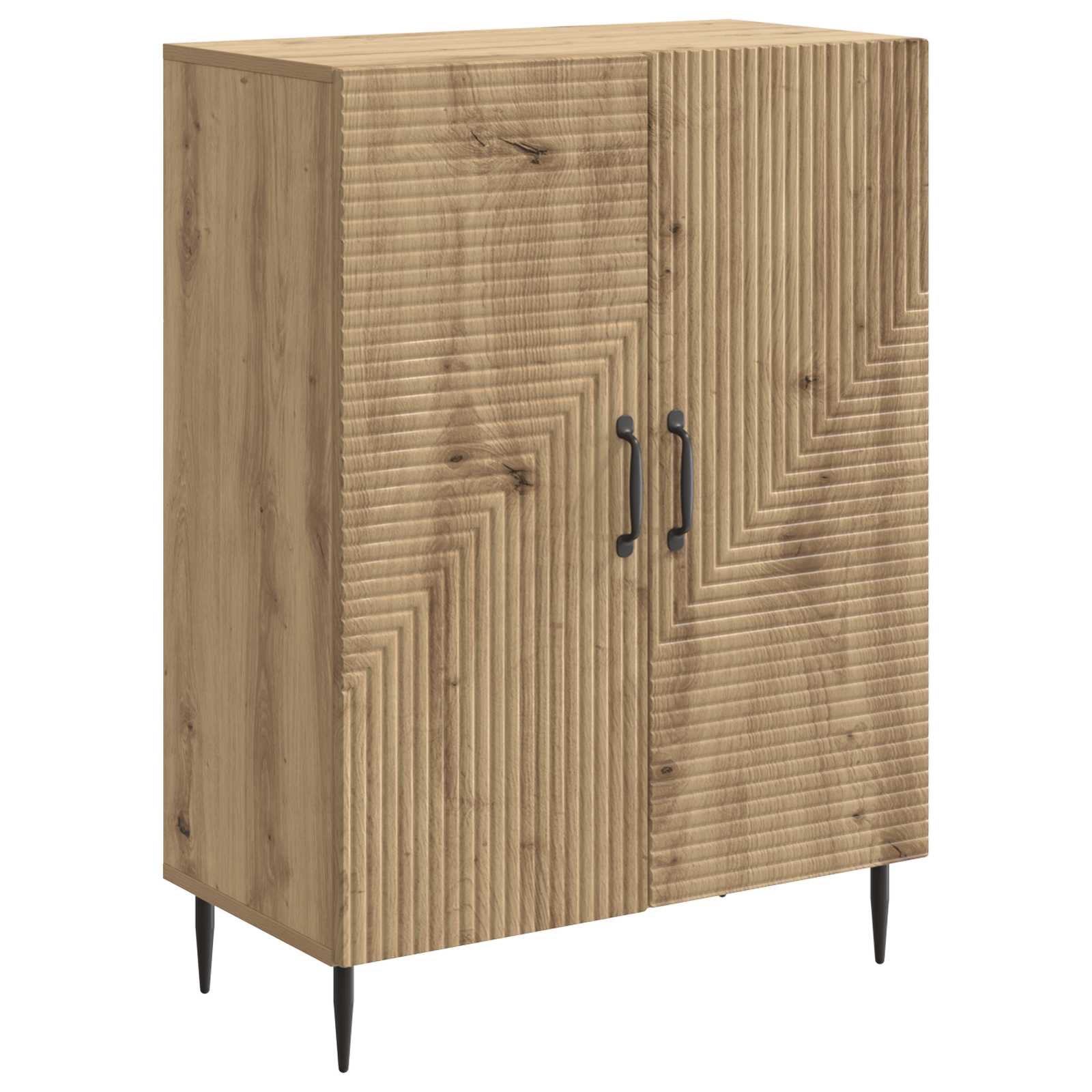 vidaXL Bufet Stejar Artizanal 66 x 34,5 x 89,5 cm Lemn prelucrat