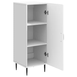 Servírovací skříň Bílá 33 x 34,5 x 89,5 cm Kompozitní dřevo - obrázek 5