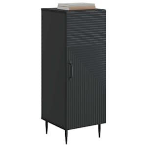 Servírovací skříň Černá 33 x 34,5 x 89,5 cm Kompozitní dřevo - obrázek 2