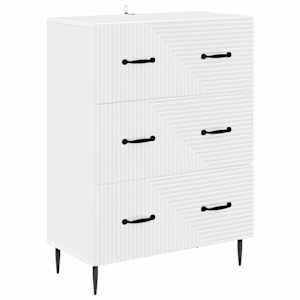 Predalna omara Bela 66 x 34,5 x 89,5 cm Inženirski les