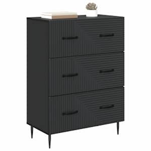 Skříň se zásuvkami Černá 66 x 34,5 x 89,5 cm Kompozitní dřevo - obrázek 3