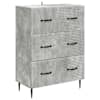 vidaXL Sahtlib&uuml;roo Betoonhall 66 x 34,5 x 89,5 cm Tehispuit
