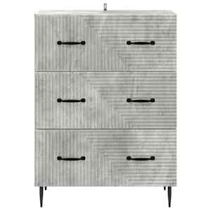 Skříň se zásuvkami Betonově šedá 66 x 34,5 x 89,5 cm - obrázek 6