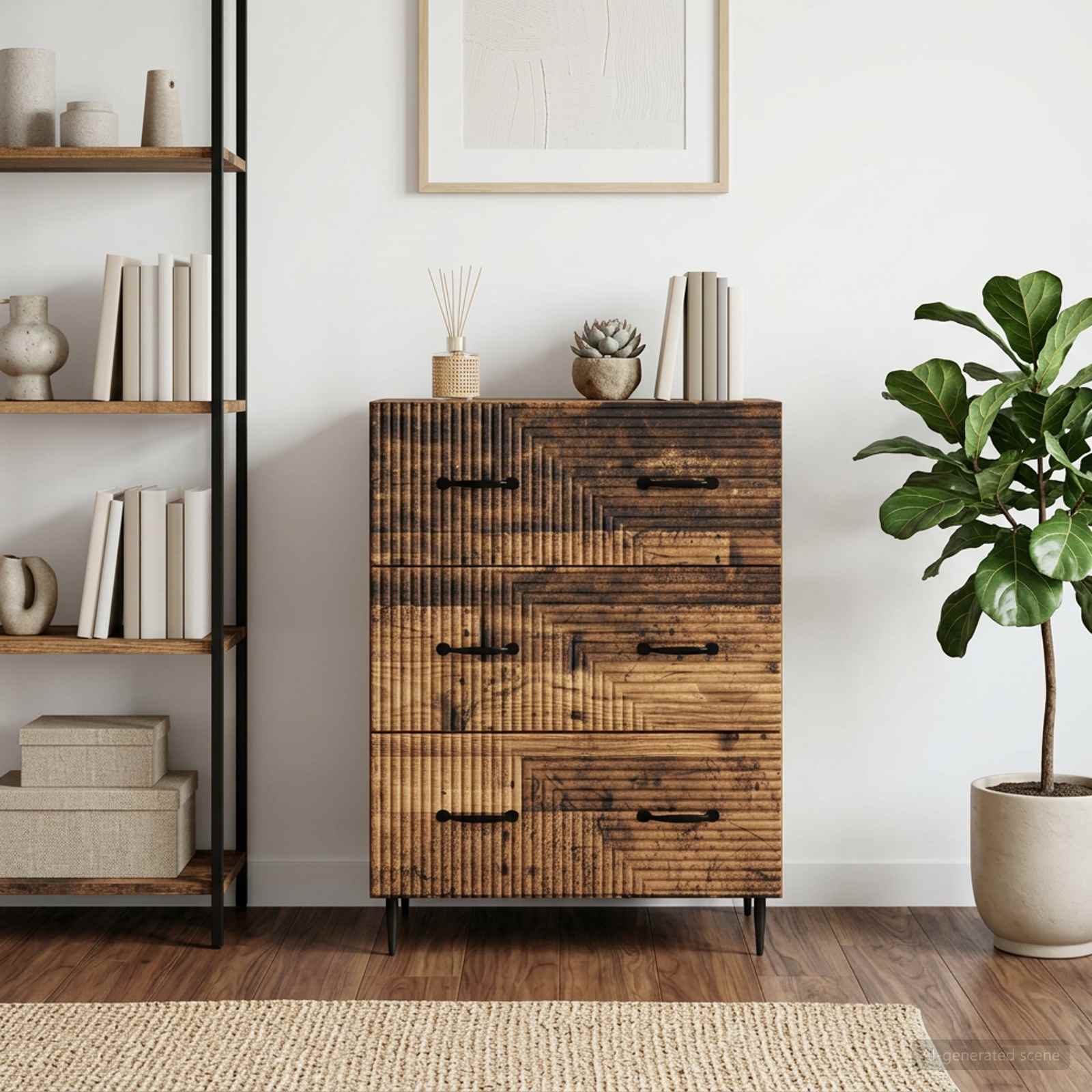Ντουλάπι με Συρτάρια Παλαιωμένο ξύλο 66 x 34,5 x 89,5 εκ
