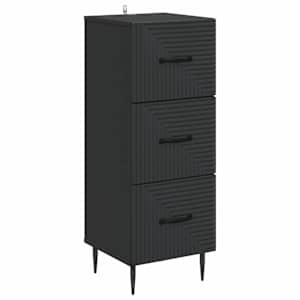 Predalna omara Črna 33 x 34,5 x 89,5 cm Inženirski les